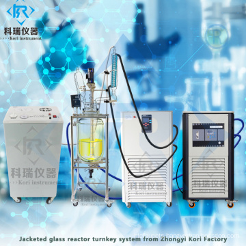 Digital Stirred glass reactor for mixing stirring